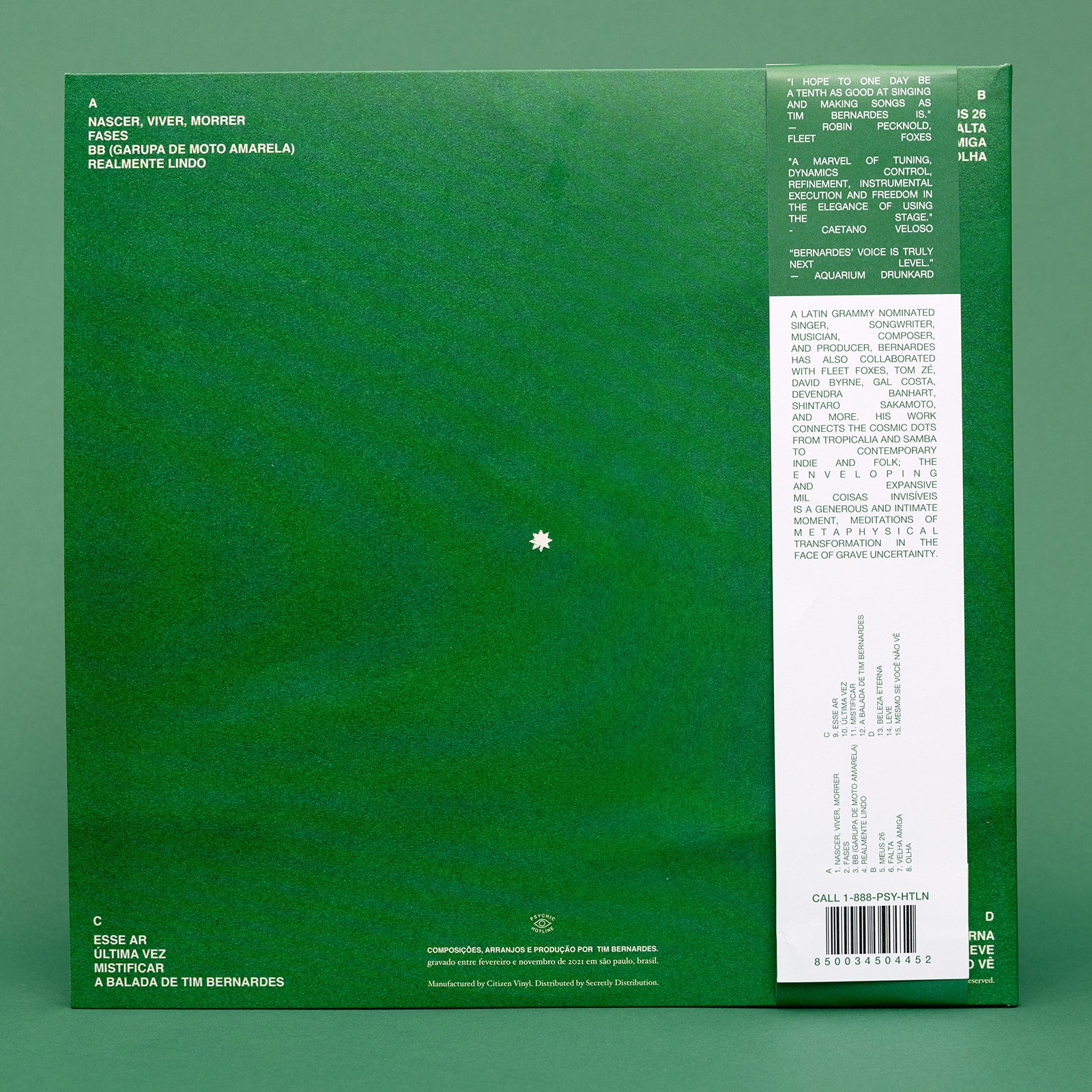 Tim Bernardes - Mil Coisas Invisíveis (Double LP) | Ambient Inks